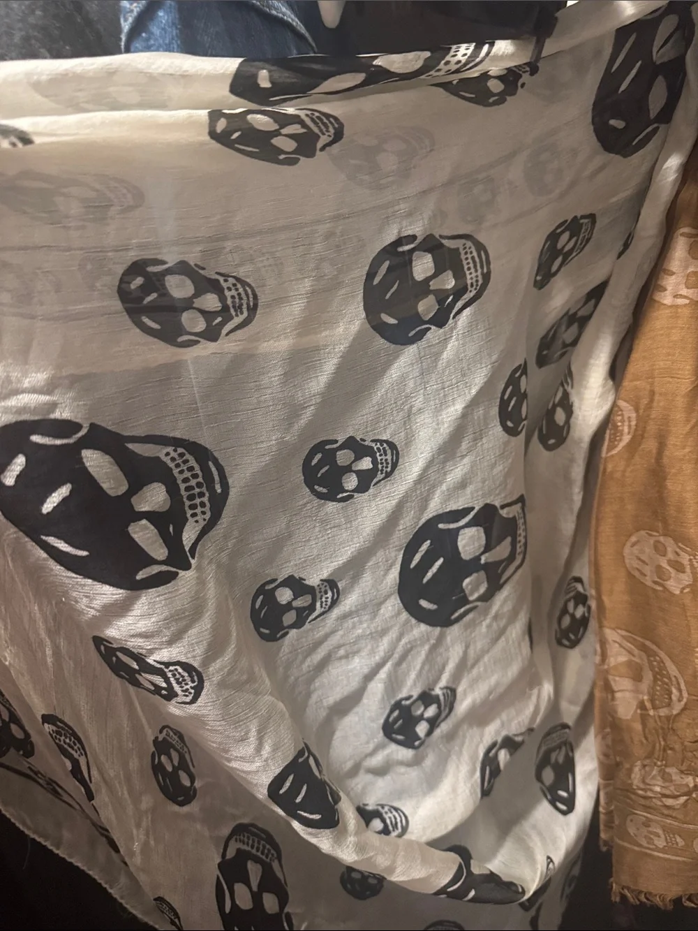 Skull Print Scarves - Multi Color Set of 4